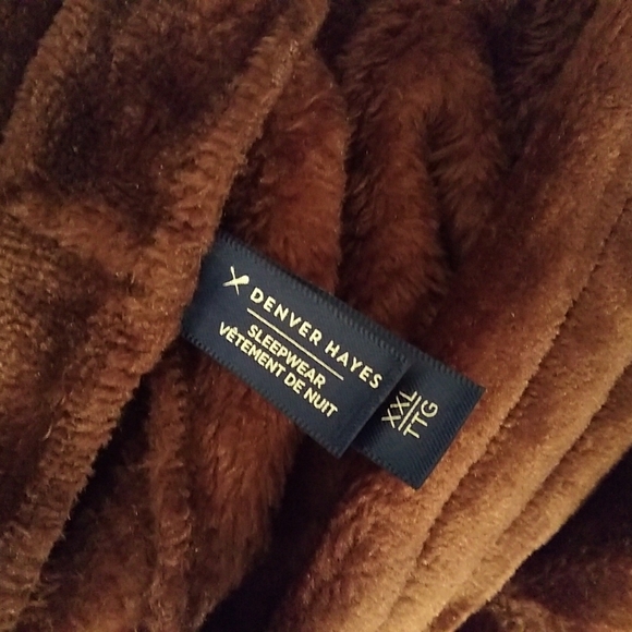 (XXL) NWT Denver Hayes Fuzzy Soft Plush Loungewear Comfy Cozy Daark Burgandy - Picture 3 of 9